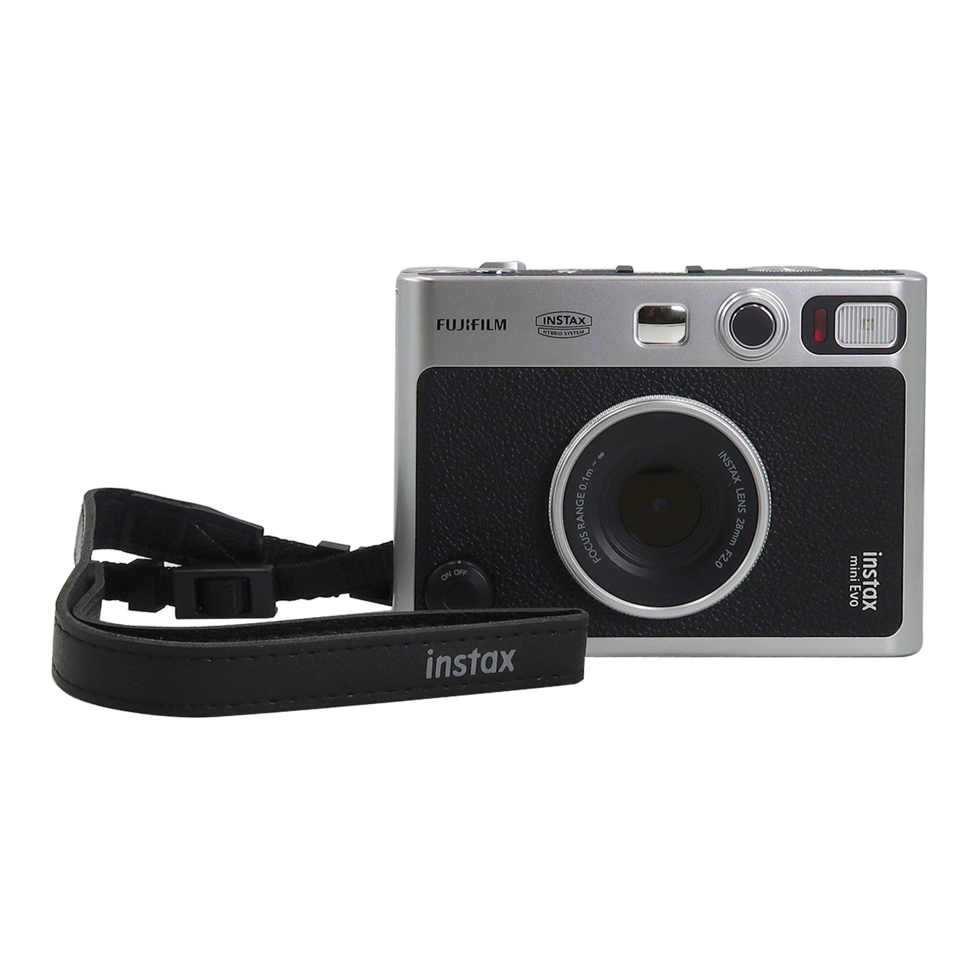 FUJIFILM INSTAX MINI EVO Hybrid Instant Camera Black + 4x