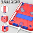 thumbnail image 3 of SaniMore Case for iPad Mini 6 8.3", Screen Protector & Shoulder Strap & Hidden Bracket & Pen Slot Heavy Duty Protective Shockproof Hybird Shell for iPad Mini 6 8.3", Red+Blue, 3 of 3