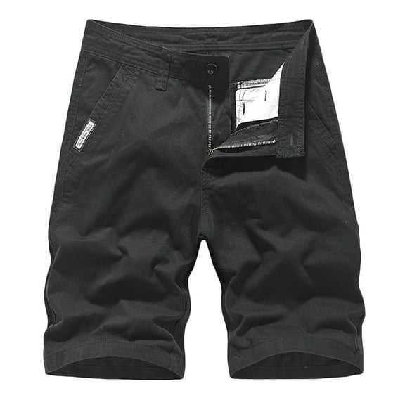 Mens Work Shorts Men's Size Sports And Multi Pockets Relaxed Summer Beach Shorts Pants Mens Work Cargo Shorts Black XL