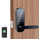 thumbnail image 2 of Cerradura de Puerta Inteligente con Huella Dactilar, Wifi, Tuya, Control Remoto por Aplicación, Sin Llave, Wifi, Pantalla Táctil Digital, NFC, IP67, Color Dorado., 2 of 5