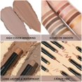 thumbnail image 4 of (2 Pcs) 2 In 1 Eyeshadow And Eyeliner Pen， Eyeshadow Stick Brown,Black Makeup Eye Shadow, 4 of 7