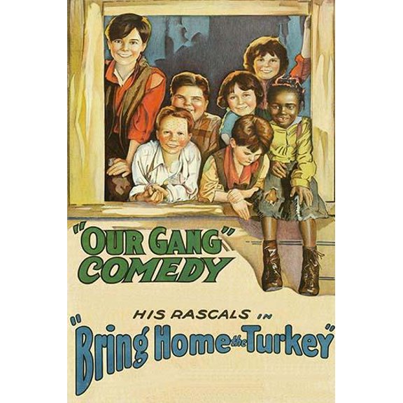 Bring Home the Turkey "Our Gang"-Fine art canvas print (20" x 30")