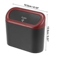 thumbnail image 6 of Pressing Type Trash Can Hanging Vehicle Garbage Dust Storage Box Portable Auto Interior Bin Accessories Red, 6 of 6