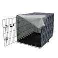 thumbnail image 3 of Flowers Insects Dog Crate Cover, Creative Colorful Snails on Branches in Greyscale Tones, Easy to Use Pet Kennel Cover Small Dogs Puppies Kittens, 7 Sizes, Purpleblue Blue and Violet, by Ambesonne, 3 of 6