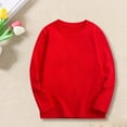 thumbnail image 2 of GZEFJRQM Girls Solid Color Sweatshirt Teen Girl Oversized Crewneck Sweatshirts Kids Casual Drop Shoulder Pullover Tops Trendy Sweatshirts for Kid, 2 of 8