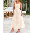 thumbnail image 2 of Vestido PRETTYGARDEN de verano para mujer, sin mangas, de tul con volantes, 2 of 9