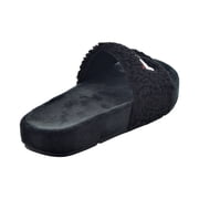 Fila Fuzzy Drifter Women's Slide Sandals Black-Red-White 5sm01537-014