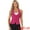 Hot Pink, variant on DARING DIVA Women's Halter Neck Button Down Suit Waistcoat Vest XS Black