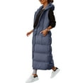 thumbnail image 4 of Winter Women Sleeveless Hooded Vest Coat Casual Solid Warm Parka Vest, 4 of 4