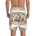 thumbnail image 3 of Fotbe Western Desert Cowboys2 Pajama Shorts for Men, Men's Pajama Bottoms, Sleepwear,Short Pajama Pants-Large, 3 of 9