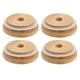 thumbnail image 3 of ColoMX 4 unids Durable Mason Botella de vidrio Tapa de bambú Cubiertas de bambú Cubiertas de vidrio Lids de sellado, 3 of 7