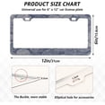 thumbnail image 3 of GZHJMY Mandala Easter Eggs License Plate Frames Set of 2, Universal Aluminum License Plate Holders 2 Holes Car Tag Frames Automotive Exterior Accessories with Screw Caps Decorative, 3 of 7