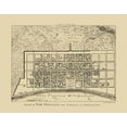 thumbnail image 2 of Benning 14x12 Gold Ornate Wood Framed with Double Matting Museum Art Print Titled - New Orleans Louisiana - Benning 1761, 2 of 4