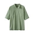 thumbnail image 2 of Waiimak Mode Hommes Décontracté Confortable Manches Courtes Hauts Unis Chandails en Molleton Blouse, 2 of 4