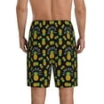 thumbnail image 3 of Easygdp Pineapple Men's Short Pajama Pants, Sleep Shorts, Household Pants, Casual Pants with Pockets - 4X-Large, 3 of 9