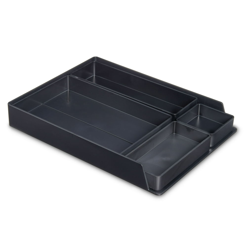 Pen + Gear Desk Organization 5 Piece Set, Black