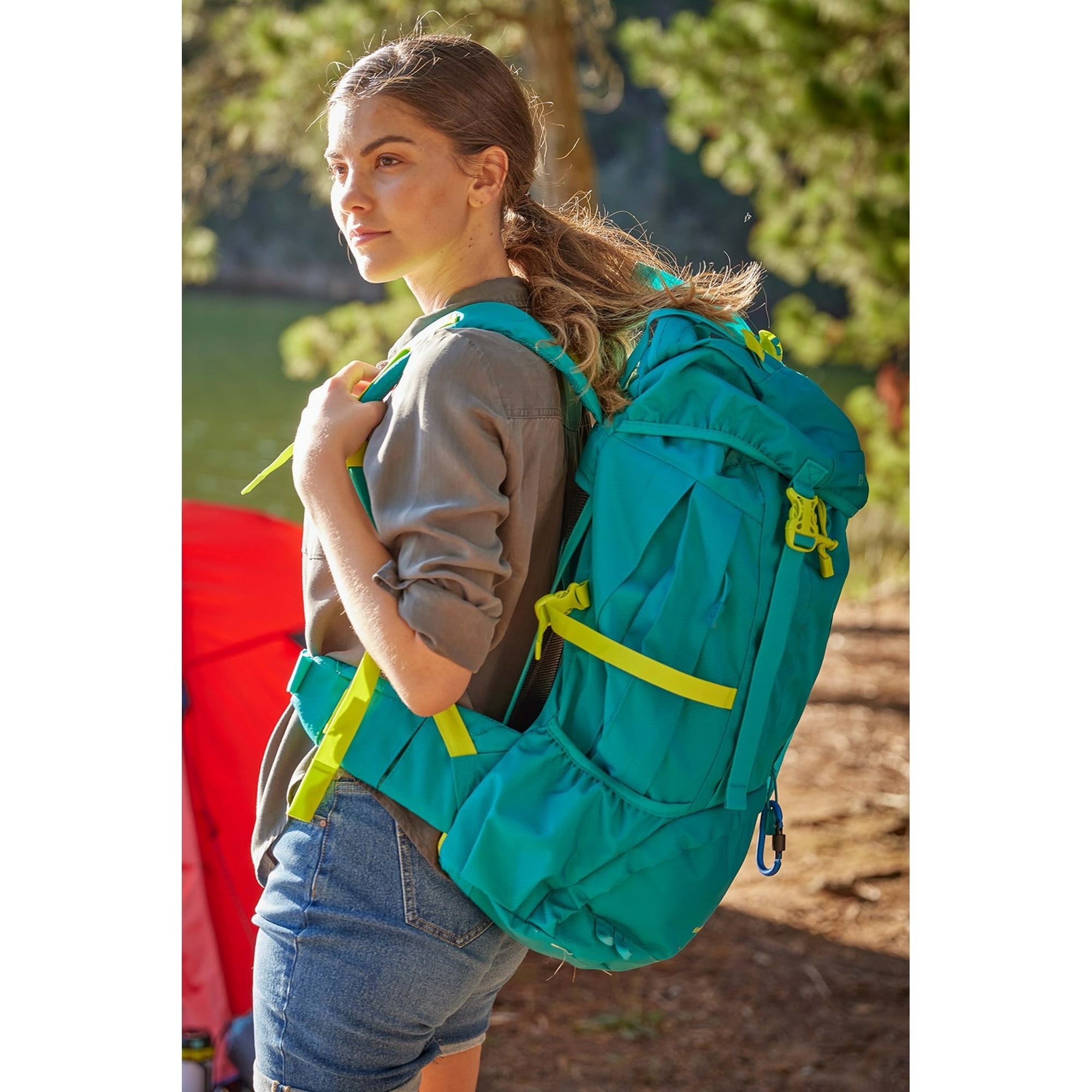 Mountain Warehouse Venture 40L Backpack Green Size RWF