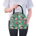 thumbnail image 6 of Fotbe Tropical Flamingo Pattern Lunch Bag, Insulated Lunch Box, Small Leakproof Cooler Food Lunch Containers Reusable High Capacity Lunch Tote Bags for Work, Travel, Outdoor, 6 of 6