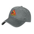 thumbnail image 3 of DouZhe Adjustable Washed Cotton Baseball Cap - Funny Humor Warning Prints Vintage Dad Hat Unisex Sports Caps (Gray), 3 of 6