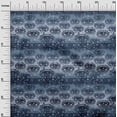 thumbnail image 3 of oneOone Georgette Viscose Navy Blue Fabric Conversational Eye Craft Projects Decor Fabric Printed By The Yard 42 Inch Wide, 3 of 4