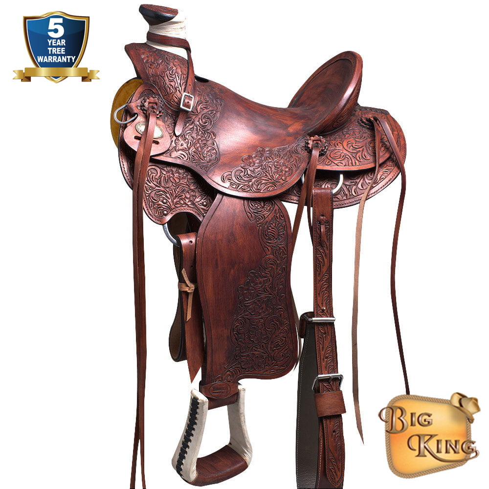 WESTERN SADDLE HORSE HEAVY DUTY LEATHER BREAST COLLAR PLATE ROPING REINING RANCH 