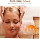 thumbnail image 3 of Peine masajeador del cuero cabelludo con cera de abeja natural, desenredante de dientes anchos para mujeres y hombres, alivio del estrés, 3 of 5