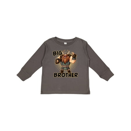 

Inktastic Big Brother Viking Gift Toddler Boy Girl Long Sleeve T-Shirt