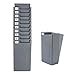 thumbnail image 3 of Time Cards Rack, Spessn Retractable Time Card Holder 10 Pocket Slots, Plastic Expandable Wall Cards Mount Compatible Attendance Time Payroll Recorder Clock for Office Storage Indoor Outdoor - Gray, 3 of 4