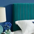 thumbnail image 5 of Modway Keira Velvet Full Queen Headboard in Teal, 5 of 8