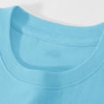 thumbnail image 4 of yillto 5 Pack Unisex Kids Short Sleeve T Shirt Solid Color Crewneck Tees Soft Plain Summer Tops for Girls Boys, 4 of 7