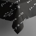 thumbnail image 5 of Math Equations Geometric Shapes Black Pattern Square Tablecloth,Waterproof Square Table Cover,Wipeable Spillproof Washable Table Cover for Home Kitchen Party Decor 52"x52"(132x132cm), 5 of 6