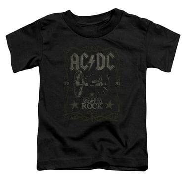 AC/DC Rock Label Toddler T-Shirt Black