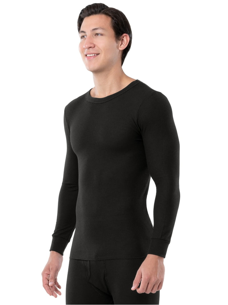 Fruit of the Loom Men's Thermal Waffle Crew Top, Sizes S-5XL