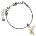thumbnail image 2 of Delight Jewelry Gold-tone Mini 3-D Elephant - Silver Plated Rope Charm Bead Dangle with Mini 2026, 2 of 4