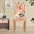 thumbnail image 6 of Autumn Maple Leaves Dining Room Chair Covers Fall Chestnut Chair Slipcovers Stretch Seat Protector Removable Chair Cover For Home Kitchen Restaurant Hotel 4pcs, 6 of 6