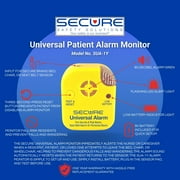Secure Safety Solutions Bed Alarm for Elderly Adults - 12 x 30 Motion Pressure Sensor Pad, 80 dB Patient Monitor with Holder, 9V Battery - Wandering & Fall Prevention for Dementia Patients, Seniors