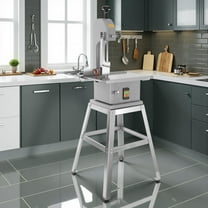 2500W Electric Bone Saw Machine with 8 Saw Blades, Stainless Steel Countertop Bone Cutter Machine, 0.04-10" Cutting Thickness, 19" x 13" Worktable for Meat Processing