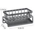 thumbnail image 2 of Topboutique Kitchen Sink Caddy,Sponge Holder with Detachable Dishcloth Rack,Rust-Proof Sink Organizer for Kitchen Sink,Soap Dispenser Storage Kitchen Accessories,Gray, 2 of 8