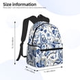 thumbnail image 2 of Balery Blue Paisley Mochila para Mujeres y Hombres, Mochila Ligera Casual para Viajes, Mochila Clásica Básica para la Universidad, 2 of 6