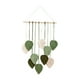 thumbnail image 3 of Adorno elegante de macramé para colgar en la pared, con borlas de hojas para sala de estar. Verde, 3 of 9