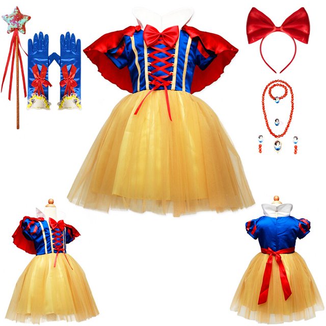Disfraz de Anna y Elsa para niños y niñas, conjunto de ropa de Fiesta infantil, vestido de princesa Alice, para Halloween y Navidad Fivean unisex