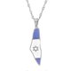 thumbnail image 4 of Israel Flag Map Pendant Necklace Gold Silver Chain Jewelry Gift, 4 of 5