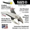 thumbnail image 2 of Klein Tools D248-9STT 8 in. Ironworker's Diagonal Cutting Pliers with Tether Ring, 2 of 2