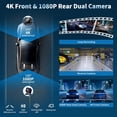 thumbnail image 3 of 11.5-Inch Wireless Carplay Screen for Car, Largest Car Stereo with 4K Dash Cam & 1080P Backup Camera, Android Auto, GPS Navigation, Voice Control, Bluetooth, Mirror Link, FM, 3 of 8
