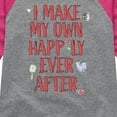 thumbnail image 3 of Disney Princess - Make My Own Happily Ever After - Toddler & Youth Girls Raglan Graphic T-Shirt, 3 of 4