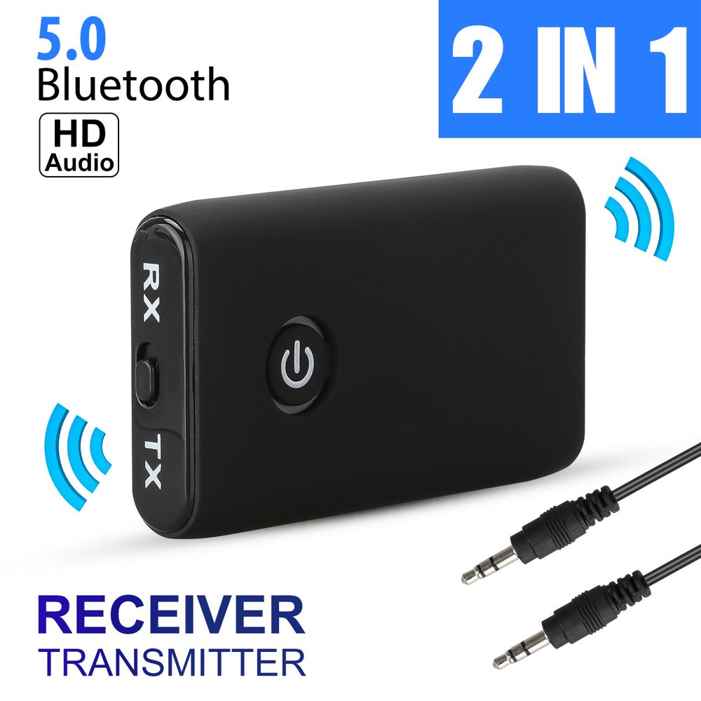 Bluetooth V5.0 Transmitter Receiver for TV PC iPod, 2in1 Wireless 3