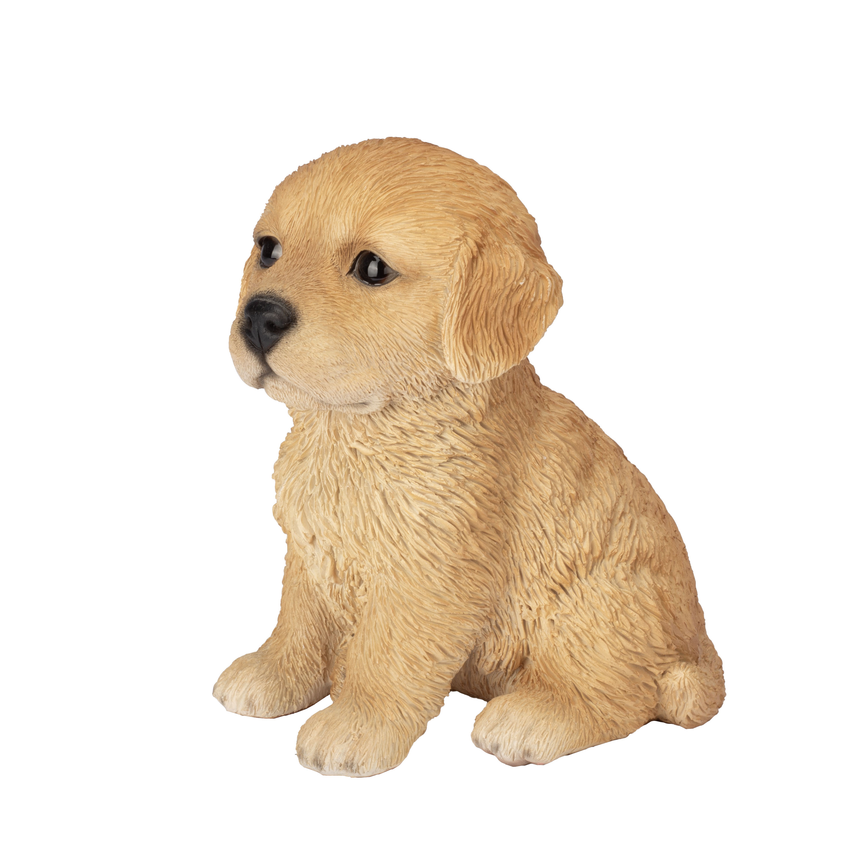SOREAL Brown Golden Retriever Decorative Puppy Figurine for Home & Garden Décor, Handpainted Polyresin Dog Statue, Realistic Design | Gift for Dog Lovers | Weather-Resistant Indoor/Outdoor Decor