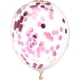 thumbnail image 1 of KIRIKOU 24 piezas juego de bolas de papel multicolor Globo de fiesta de látex de 12 pulgadas para decoración de fiesta, bodas, compromisos, novias, cumpleaños y ducha (rosa), 1 of 2