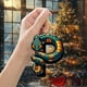 thumbnail image 5 of Adornos navideños colgantes, árbol de Navidad acrílico 2D, 26 letras, regalo decorativo, fiesta familiar, decoración colgante, jardín, Navidad, Halloween., 5 of 5