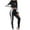 Black, variant on Kaemgyyd 2 Piece Tracksuitset for Women Fall Fashion Outfits Casual Lounge Set Hooded Crop Tops and Long Pants Sweatsuits